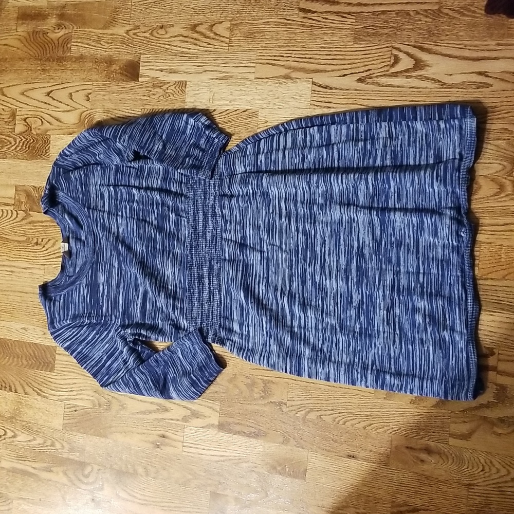 (L) Denver Hayes Contemporary Cozy Sweater Dress Cabin Nordic Gorpcore
